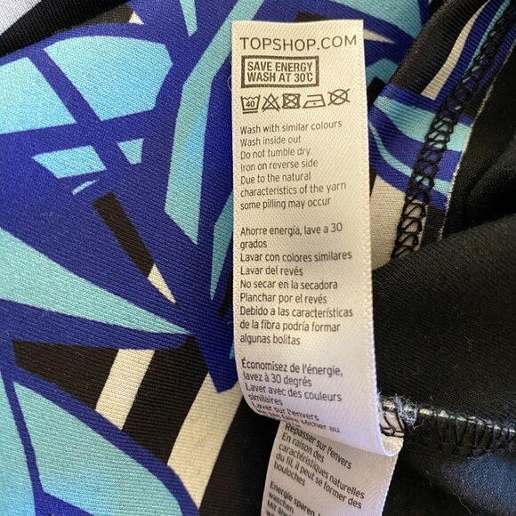 TOPSHOP | Flower Slice Sleeveless Dress | Size: 6 - Picture 5 of 6